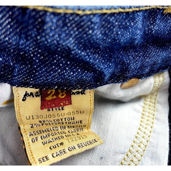 7 For All Mankind Women's Bootcut Jeans Embroidered Size 28 Medium Wash - Picture 8 of 9